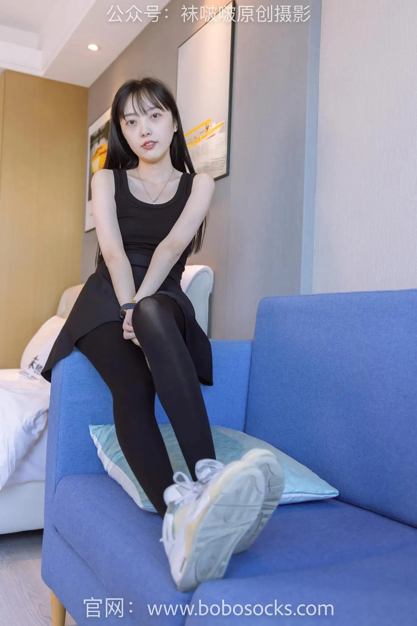 [BoBoSocks袜啵啵]NO.130 稚予-两双穿脏篮球鞋、厚黑丝 [145P]插图6